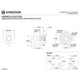 thumbnail image 2 of Kingston Brass KS4038DL Concord Single-Handle Six-Way Diverter Valve with Round Trim Kit in Brushed Nickel, 2 of 5