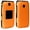 Orange, variant on Case for Alcatel Go Flip V, Nakedcellphone Protective Hard Cover [Grid Texture] for MyFlip 4G, QuickFlip, AT&T Cingular Flip-2, (A405DL, 4051s, 4044, A405DL) - Bold Red