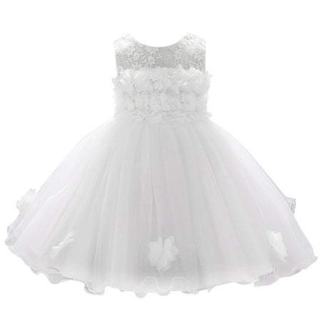 

Gown Wedding Birthday Dress Floral Princess Pageant Party Girls Baby Bridesmaid Girls Dress&Skirt Piano Recital Dress for Girls
