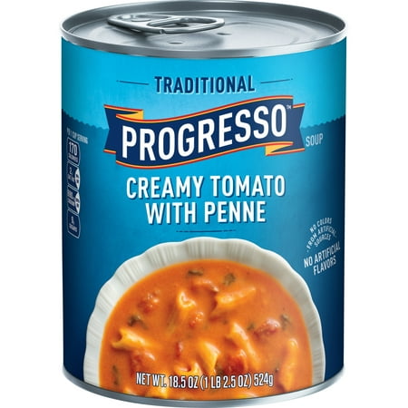 (8 Pack) Progresso Traditional Creamy Tomato With Penne Soup, 18.5