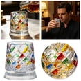 thumbnail image 2 of Spinning Glasses, Hand-Painted Embossed Rotating Glass â Minimal Tumbler with Smooth Spin Design, Rotating Glasses with Unique Embossed Bases Enhance, 2 of 5