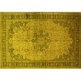 thumbnail image 1 of Ahgly Company Machine Washable Indoor Rectangle Persian Yellow Traditional Area Rugs, 3' x 5', 1 of 4