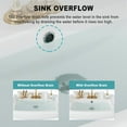 thumbnail image 6 of Ataucjin Bathroom Pedestal Sinks,Pedestal Sink 23" W X 19" D Vintage White Ceramic Pedestal Bathroom Sink With Overflow and 3 Pre-Drilled Holes - Fits 4-Inch Faucets, 6 of 8