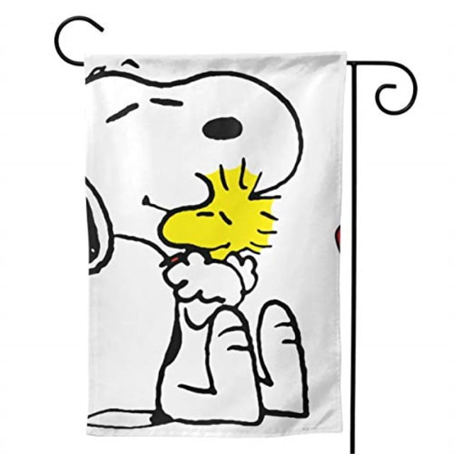 wsxedc snoopy love home garden indoor/outdoor flags, durable flags
