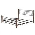 thumbnail image 4 of River Street Designs Raymond Textured Black Metal with Dark Weathered Wood Poster King Bed, 4 of 12