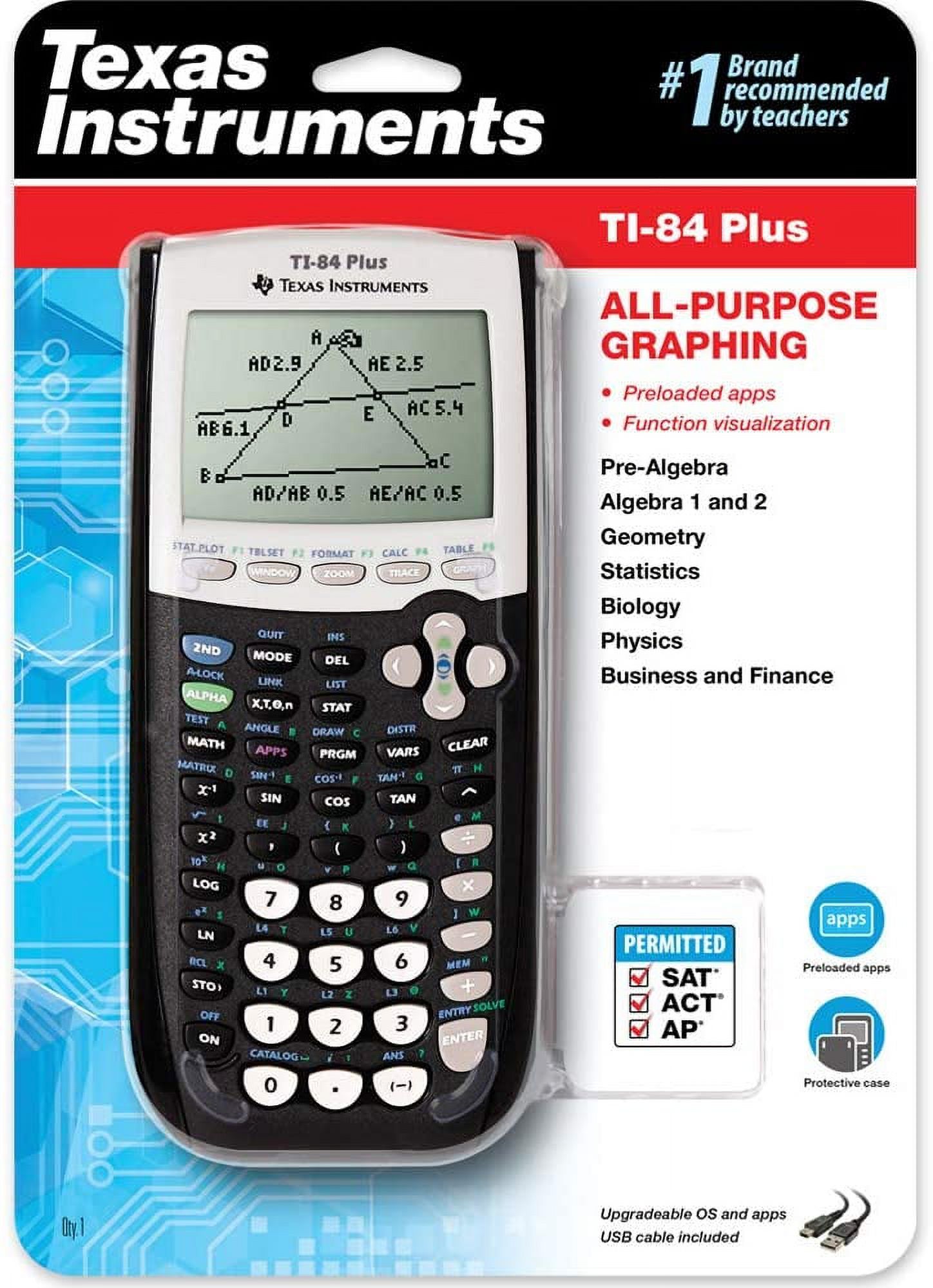 Texas Instruments TI-84 Plus Graphing Calculator High School and College - image 2 of 4