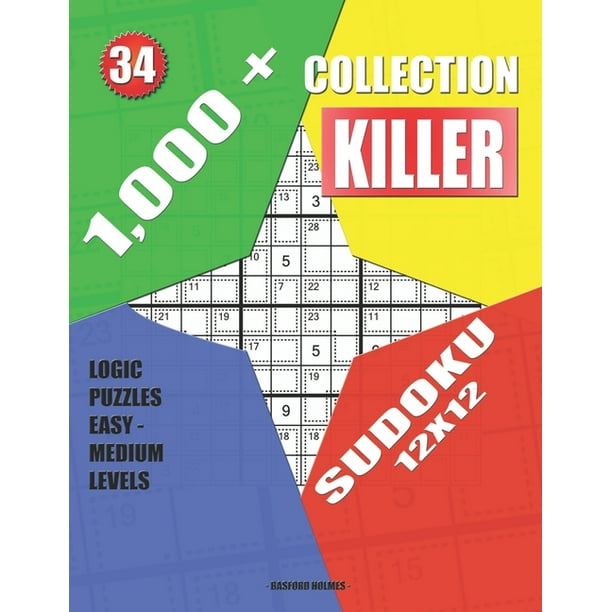 1,000 + Collection Killer Sudoku 12x12 Logic Puzzles Easy Medium