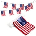 thumbnail image 1 of USA Flags, American String Banner For Patriotic Decorations, Rectangle Flags Made Of Polyester Fabric, Double-Sided Printed, 1 of 7