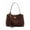 Dark coffee, variant on Soft Genuine Leather Rodeo Women's Bag Large Capacity Handbag Underarm Bag Casual Lazy Bag Niche Commuting Cowhide Shouder