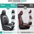thumbnail image 6 of Car Seat Cover Full Set for Toyota Corolla 1994-2019,Seat Covers for Cars,Automotive Seat Covers for SUV(Black&White), 6 of 6