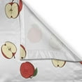 thumbnail image 3 of Ambesonne Fruits Kitchen Curtains, Vibrant Fruit Slices, 55"x39", Eggshell Red, 3 of 3