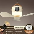 thumbnail image 4 of YongCo USB Rechargeable Remote Ceiling Fan With 3600mAh/7200mAh Battery and Light Hanging Fan For Camping Dorms And Bedrooms, 4 of 19