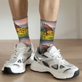 thumbnail image 6 of KLL Horse Sunflowers Print Cool Socks Men's Women's Crew Socks Funny Crazy Novelty Stockings, 6 of 6