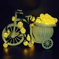 thumbnail image 7 of NEX Outdoor Solar String Lights 31.16FT 50 LED Waterproof Fairy Crystal Ball Light - Warm Light, 7 of 7