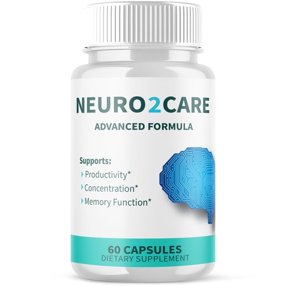 Neuro2Care Advanced Formula Brain Support Pills Maximum Strength Supplement Neuro 2 Care 60 Capsules