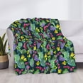 thumbnail image 3 of Rateoe Watercolor Cactuses Pattern Flannel Throw Blanket, Ultra-soft Blanket for Bed, Couch, Car, Hypoallergenic Anti-pilling blanket-, 3 of 6