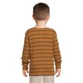 thumbnail image 4 of Garanimals Toddler Boy Long Sleeve Striped Henley T-Shirt, Sizes 12M-5T, 4 of 6