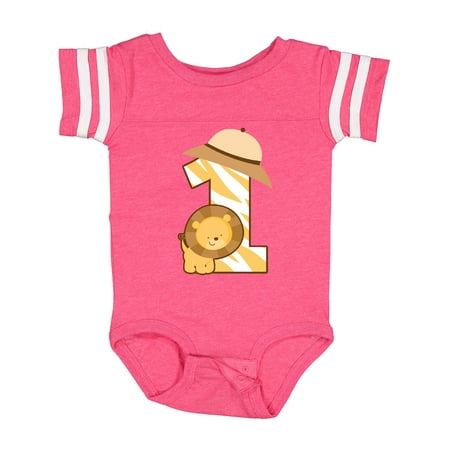 

Inktastic Safari 1st Birthday Jungle Animal 1 Year Old Gift Baby Boy or Baby Girl Bodysuit