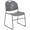 Gray, variant on Scranton & Co Stacking Chair with Black Frame in Black