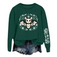 thumbnail image 1 of WEAIXIMIUNG Chandail en Molleton Femme Graphique Pull à Capuche Imprimé Lettre Col Rond pour Automne & Hiver, 1 of 3