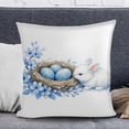 thumbnail image 4 of Msgweeeg Throw Pillow Covers 18x18 18x18 Pillow Covers Easter-themed Pillowcase Suitable for Drawing On Holiday Decoration A Gift for Children Easter Gifts for Women/Men/Family, 4 of 6