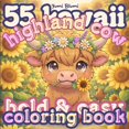 thumbnail image 1 of Libro para colorear de vacas escocesas Highland kawaii, publicación independiente, 1 of 1