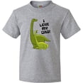 thumbnail image 3 of Inktastic I Love my Dad with Baby and Daddy Brontosauruses Youth T-Shirt, 3 of 5