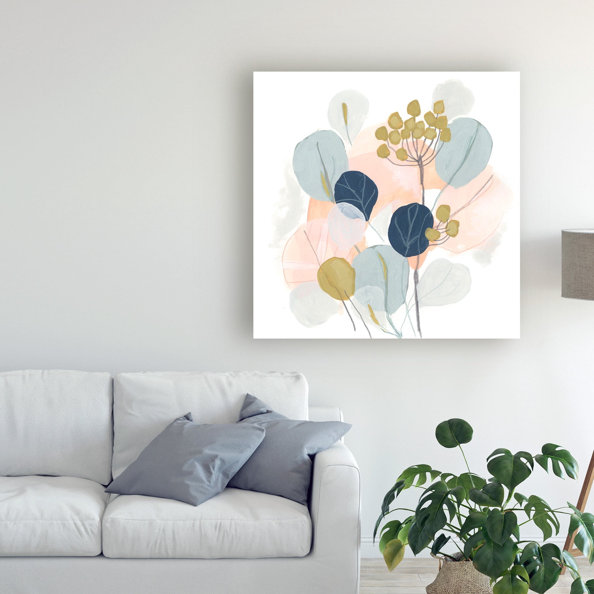 Trademark Fine Art 'Floral Mazurka IV' Canvas Art by June Erica Vess