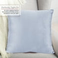 thumbnail image 2 of Nestl Velvet Throw Pillow Covers Solid Rectangle Soft Decorative Pillow Cover for Sofa, 12" x 20", Ice Blue, Pack of 4, 2 of 8