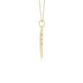 thumbnail image 5 of Moissanite Leaf Shape Pendant Necklaces for Women in 18K Yellow Gold Vermeil, April Birthstone Jewelry Gifts for Her Birthday, Anniversary, Graduation, Christmas, Mothers Day, Valentines, 5 of 7