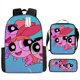 thumbnail image 1 of Mochila Mochila De Poliéster Impermeable Transpirable De Alta Calidad Para Estudiantes De Primaria Y Secundaria Mochila De Tres Piezas, 1 of 1