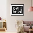 thumbnail image 3 of Historic Framed Print, [Bob Dylan, half-length portrait, seated, facing front, playing guitar in restaurant].Gilbert-Look., 17-7/8" x 21-7/8", 3 of 9