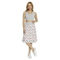 thumbnail image 2 of Women's Poker Pile of Playing Cards Aces A-line Printed Skirt Casual Wear, XL, Red Black White, by Ambesonne, 2 of 6