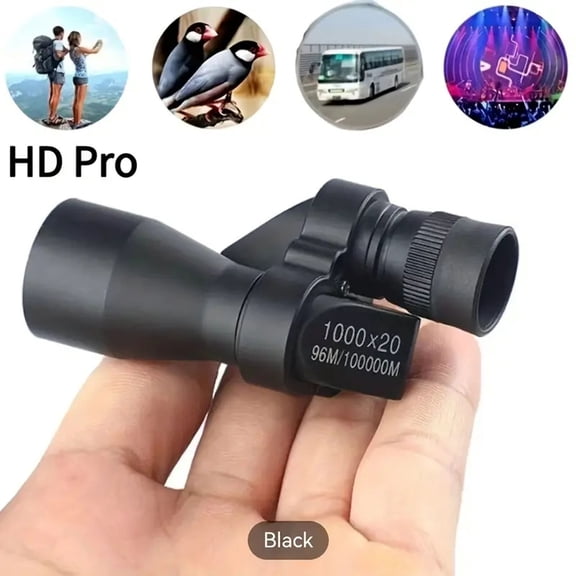 Eespoir Monoculars Through Glass, High Power HD Pocket Telescope, 20x Magnification Mini Scope for Hunting, Camping, Bird Watching, and Outdoor Fishing, Travel
