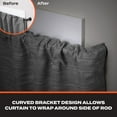 thumbnail image 5 of Sun Zero 5/8" Wrap Around Blackout Curtain Rod, 28-48”, Black, 5 of 11