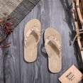 thumbnail image 5 of 2025 Clearance Items under $5 asdoklhq Womens Shoes Clearance Under $20Seaside Imitation Straw Flip Flops Flat Beach Flip Flops, 5 of 8