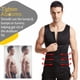 thumbnail image 3 of Chaleco moldeador de doble cinturón para hombre, corsé de goma reforzado para el sudor, cinturón deportivo ajustado para la cintura, 3 of 6