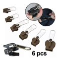 thumbnail image 1 of Paquete de 6 tiradores de cremallera fijos - Reparación de deslizadores de cremallera, kit instantáneo de cremalleras - Bolsa de repuesto desmontable, 1 of 5