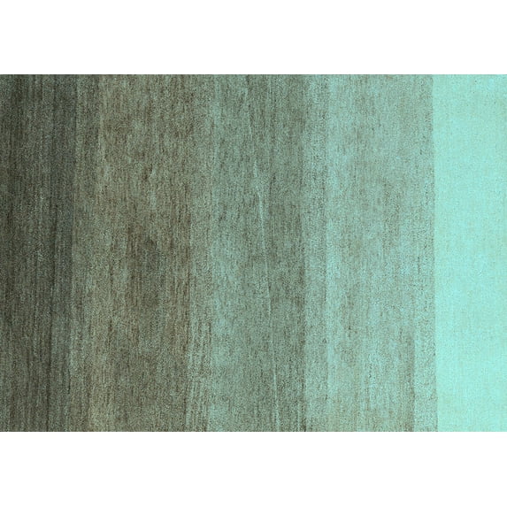 Ahgly Company Indoor Rectangle Abstract Light Blue Modern Area Rugs, 8' x 12'