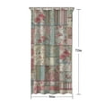 thumbnail image 5 of Pioneer Flower Floral Print Pattern Shower Curtain 36"x72" ,Bathroom Decorative Shower Curtains Set with 12 Hooks,Modern Waterproof Washable Shower Curtain, 5 of 6