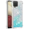 thumbnail image 3 of Compatible with Samsung Galaxy A12 Case Glitter Liquid Cute Clear Phone Case Floating Quicksand Shockproof Protective Bumper Silicone Soft TPU Case for Samsung Galaxy A12 5G Star Blue YB, 3 of 6