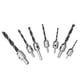 thumbnail image 4 of Juego de Brocas de Avellanado de 7 Piezas Brocas de Chaflán para Trabajar la Madera Juego de Brocas de HSS de Flauta 5 con llave Hexagonal Juego de Brocas de Avellanado Ecomeon  no, 4 of 4