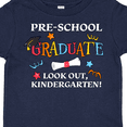 thumbnail image 4 of Inktastic Pre-school Graduate Look Out, Kindergarten Boys or Girls Toddler T-Shirt, 4 of 5