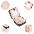 thumbnail image 3 of Unique Bargains Jewelry Box Small PU Leather Jewelry Organizer Case Storage Display Holder Black, 3 of 8