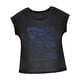 thumbnail image 5 of Camiseta de verano con cuello redondo para mujer, para acampar, viajar, caminar, regalo para mujer Negro, 5 of 7