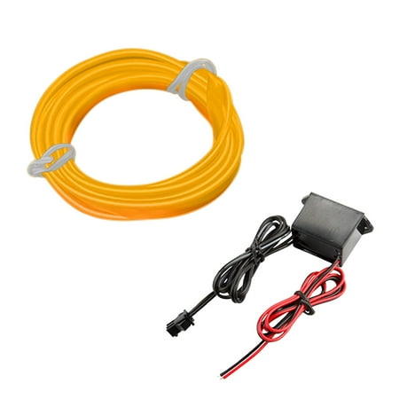 

XFLWAM Car Cold Light Atmosphere Lamp Interior Light Guide Led Atmosphere Lamp EL Luminous Line 5 Meters + Wire Drive Universal Car Decorative Lamp