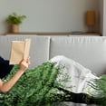 thumbnail image 3 of Nature Soft Flannel Fleece Throw Blanket, Tree Grass at Park Herbs Summer Season Eco Environment Mother Earth Image, Cozy Plush for Indoor and Outdoor Use, 70" x 90", Fern Green Black, by Ambesonne, 3 of 5