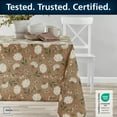 thumbnail image 6 of Mainstays Farmhouse Tablecloth Summer Floral Brown Fabric, 60" x 102", Hydrangea, 6 of 10