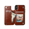 thumbnail image 5 of For IPhone 14 13 12 11 Pro Max XR XS Max SE 2022/2020 7 8 Plus Wallet Case With Card Holder, PU Leather Kickstand Card Slots Case, Double Magnetic Clasp And Durable Shockproof Cover, 5 of 5