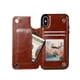 thumbnail image 5 of For IPhone 14 13 12 11 Pro Max XR XS Max SE 2022/2020 7 8 Plus Wallet Case With Card Holder, PU Leather Kickstand Card Slots Case, Double Magnetic Clasp And Durable Shockproof Cover, 5 of 5